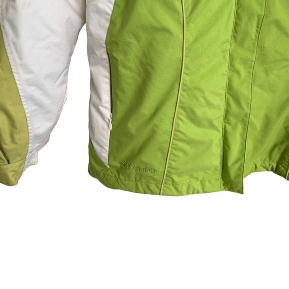 Columbia Core Interchangeable Ski Coat Women Large Green White Sportswear Jacket - Picture 6 of 9